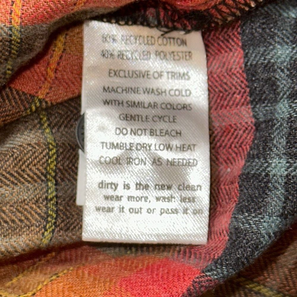 NWT Toad & Co W’s Re-Form Flannel Shirtdress
Sz S in Cedar Ombré - Picture 8 of 14